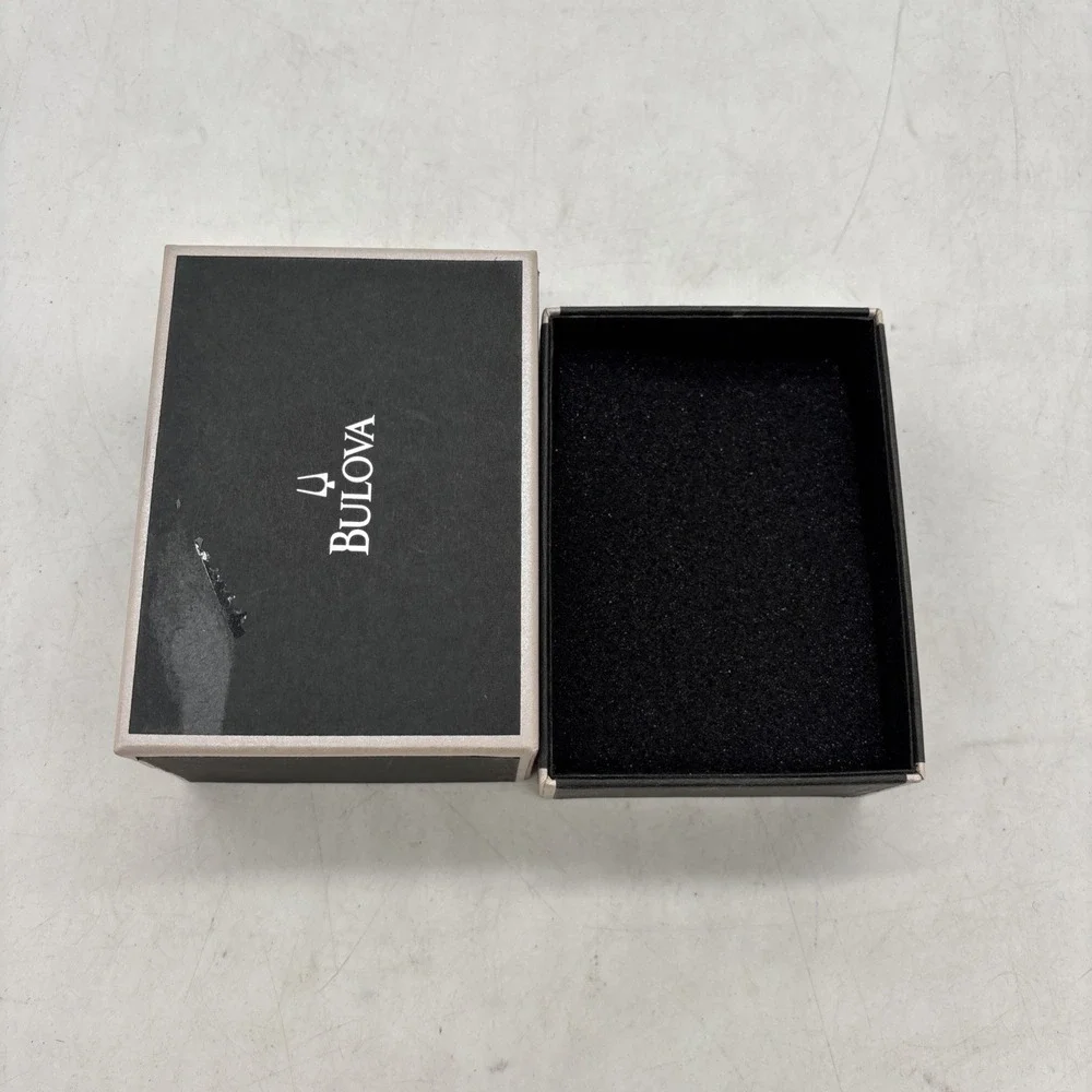 Bulova Watch Box 4.5x4x3.25x3. No Watch Box Only Flawed
